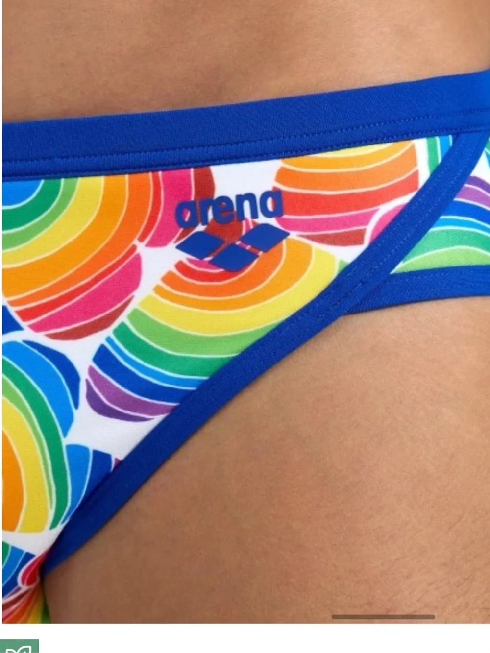 NWT Arena Performance Men's Pride Swim Brief Chlorine Resistant MaxLife USA 24